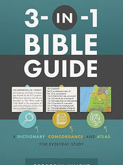 3-In-1 Bible Guide: A Dictionary, Concordance, and Atlas for Everyday Study Paperback