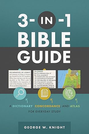 3-In-1 Bible Guide: A Dictionary, Concordance, and Atlas for Everyday Study Paperback Adult Non-Fiction Happier Every Chapter   