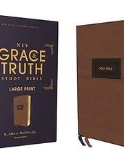 Niv, the Grace and Truth Study Bible (Trustworthy and Practical Insights), Large Print - Leather soft