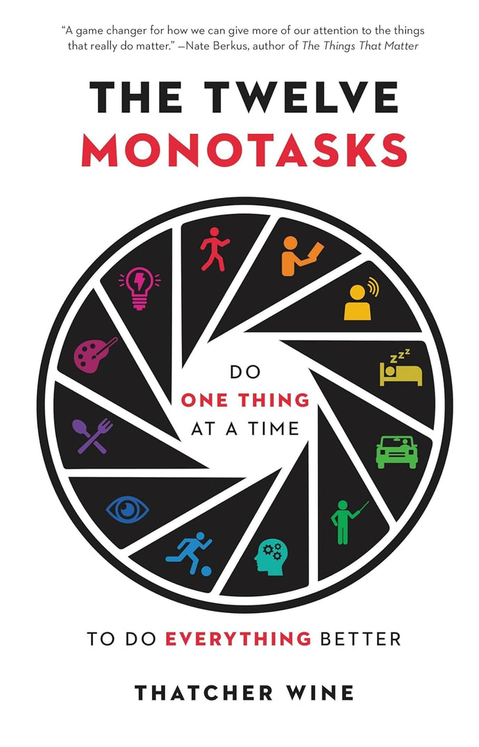 The Twelve Monotasks: Do One Thing at a Time to Do Everything Better Hardcover – December 7, 2021 by Thatcher Wine (Author)