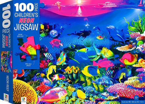 Children's Neon Jigsaw Neon Reef,100-Pieces  Ndah Mbawa @ Happier Every Chapter   