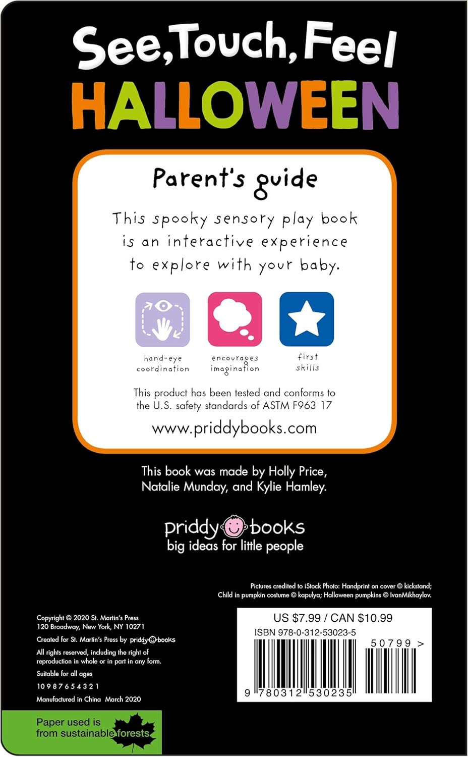 See, Touch, Feel: Halloween: Glow in the Dark! Board book