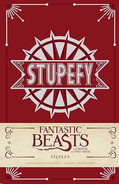 Insight Editions Fantastic Beasts and Where to Find Them: Stupefy Hardcover Ruled Journal (Harry Potter) Children's Books Happier Every chapter