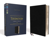 Load image into Gallery viewer, Niv, Thompson Chain-Reference Bible, Large Print, European Bonded Leather, Black, Red Letter, Comfort Print: New International Version, European Bonded Leather, Black, Thompson Chain-reference Bible Bonded Leather – Large Print r Happier Every chapter   
