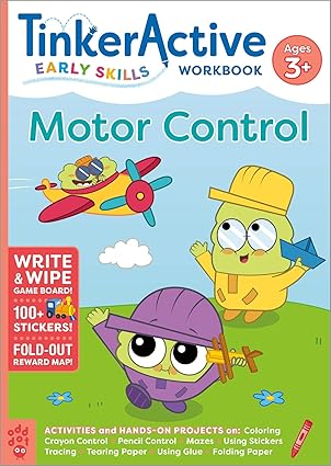 TinkerActive Early Skills Motor Control Workbook Ages 3+ (TinkerActive Workbooks) Paperback Children's Books Happier Every chapter