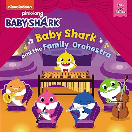 Baby Shark and the Family Orchestra Board book Children Fiction Happier Every chapter