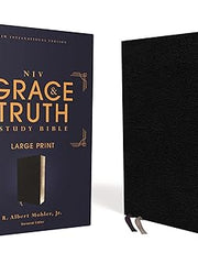 NIV, the Grace and Truth Study Bible (Trustworthy and Practical Insights), Large Print, European Bonded Leather, Black, Red Letter, Comfort Print: New ... Bonded Leather, Red Letter, Comfort Print Bonded Leather