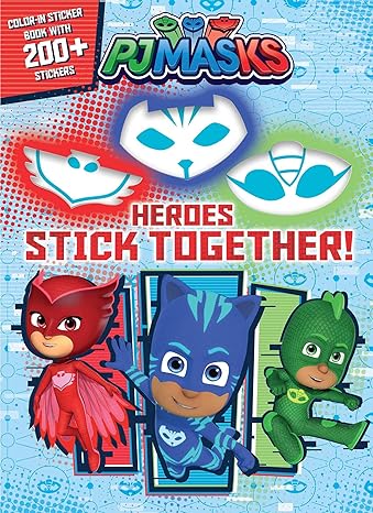 Heroes Stick Together! (Pj Masks) Paperback Children's Books Happier Every Chapter   