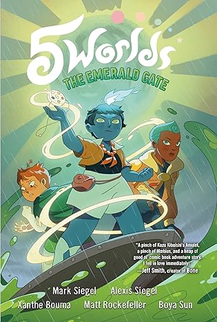 5 Worlds Book 5: The Emerald Gate: (A Graphic Novel) Hardcover
