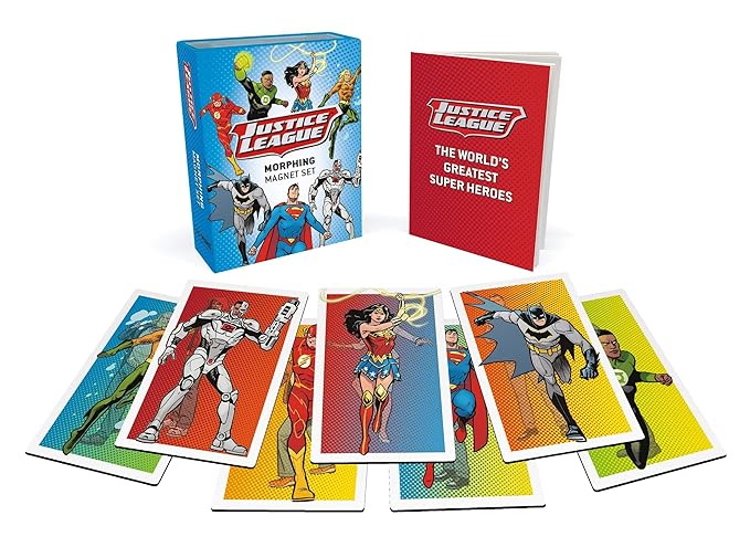 Justice League: Morphing Magnet Set: (Set of 7 Lenticular Magnets) (Rp Minis) Paperback Comics & Graphic Novels Happier Every Chapter   