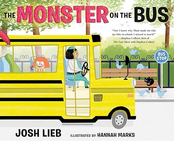 The Monster on the Bus Hardcover Children's Books Happier Every Chapter   