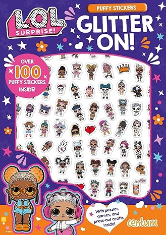 L.O.L. Surprise!: Glitter On! Puffy Sticker and Activity Book Paperback