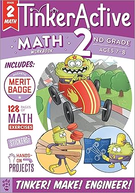 Second Grade - Math - Ages 7-8 (Tinkeractive Workbooks, 3) Paperback Children's Books Happier Every chapter