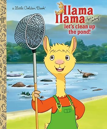 Llama Llama Let's Clean Up the Pond! (Little Golden Book) Hardcover Children's Books Happier Every chapter