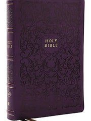 KJV Holy Bible with 73,000 Center-Column Cross References, Purple Leathersoft, Red Letter, Comfort Print: King James Version Imitation Leather