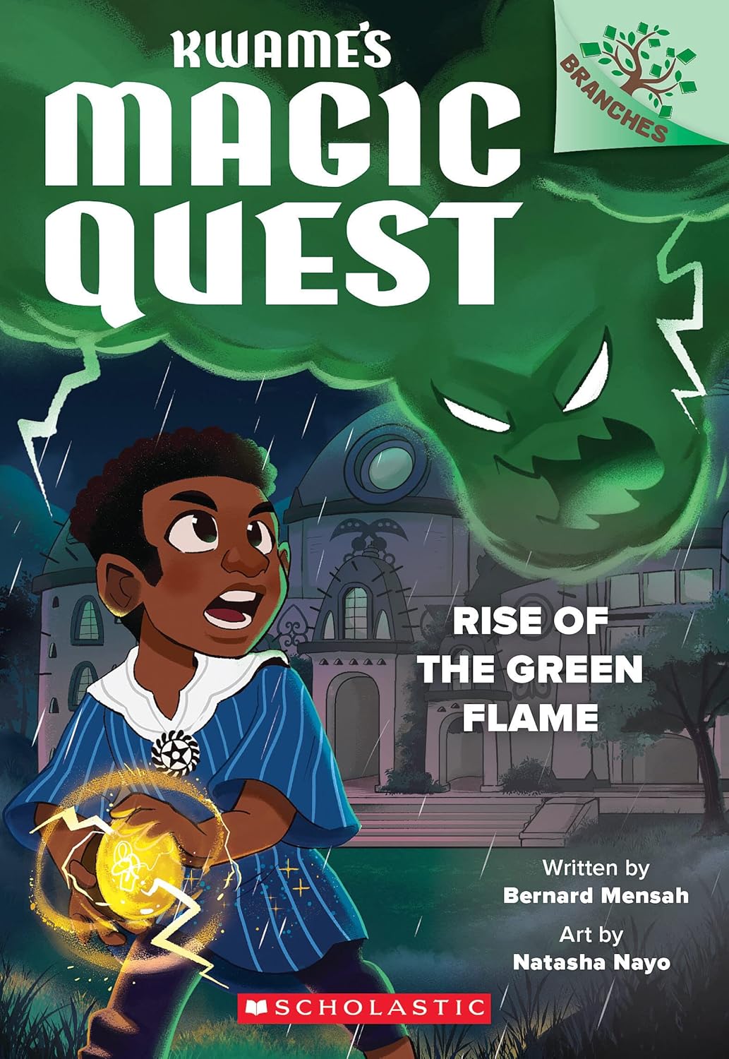 Rise of the Green Flame: A Branches Book (Kwame's Magic Quest #1) (Dyslexia-friendly)