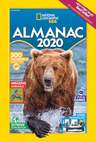 National Geographic Kids Almanac 2020 (National Geographic Almanacs) Paperback Happier Every Chapter