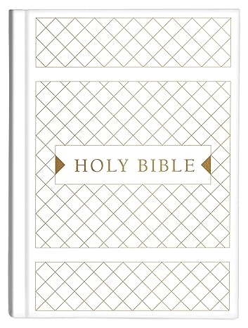 KJV Cross Reference Study Bible, White Diamond Hardcover Adult Non-Fiction Happier Every Chapter   