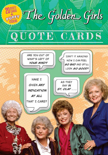 Golden Girls Quote Cards Paperback Adult Fiction Happier Every Chapter