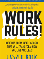 Work Rules!: Insights from Inside Google That Will Transform How You Live and Lead Paperback