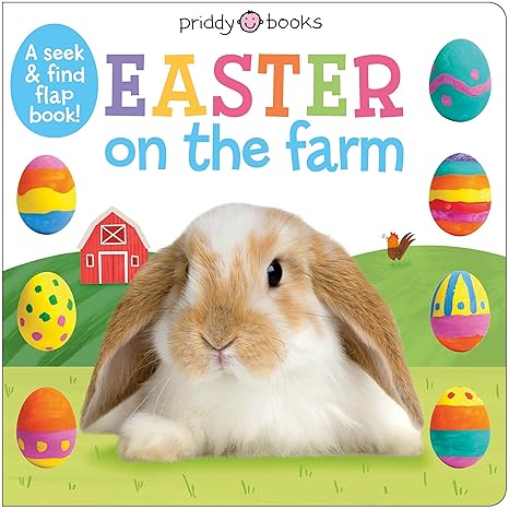 Easter on the Farm: A Seek & Find Flap Book Board book Children's Books Happier Every Chapter   