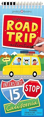 Road Trip Activities (Wipe Clean Activity Books) Paperback Children's Books Happier Every Chapter   