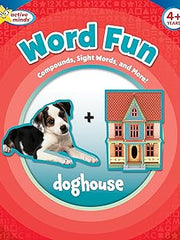 Active Minds - Word Fun Activity Book! Sight Words, Compounds, and More! Board book