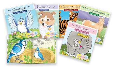 Learning Virtues 5 Book Set: Cooperation, Perserverance, Tolerance, Courage & Honesty Paperback