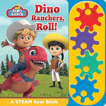 Dino Ranch: Dino Ranchers, Roll! a Steam Gear Sound Book Board book Children's Books Happier Every Chapter