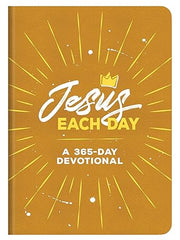 Jesus Each Day: A 365-Day Devotional Imitation Leather