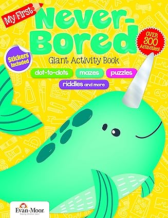 My First Never-bored Giant Activity Book, Ages 4-6 Paperback Children's Books Happier Every chapter