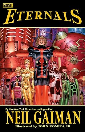 Eternals by Neil Gaiman & John Romita Jr. Hardcover Comics & Graphic Novels Happier Every Chapter