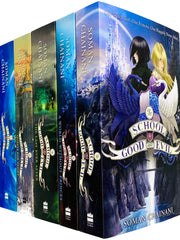 The School for Good and Evil Book Series Books 1 - 5 Collection Set by Soman Chainani (School for Good and Evil, World Without Princes, Last Ever After, Quests for Glory & Crystal of Time) (Paperback)