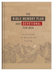 The Bible Memory Plan and Devotional for Men: 365 Readings for Morning and Evening Hardcover