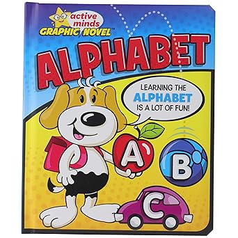 Active Minds Graphic Novel: Alphabet - Learn ABCs with Cute Animals - Fun Seek and Find Activites - Early Reading Skills for Preschool and ... (Ages 2 and Up) (Active Minds Graphic Novels) Board book