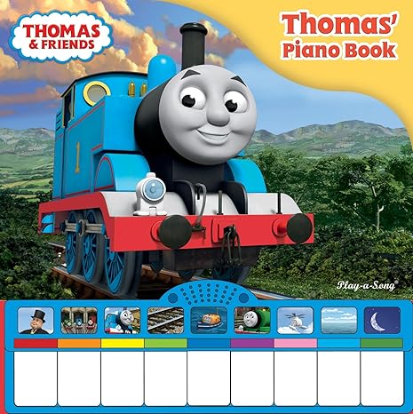 Thomas the Tank Engine Piano Book Board book Children's Books Happier Every Chapter   