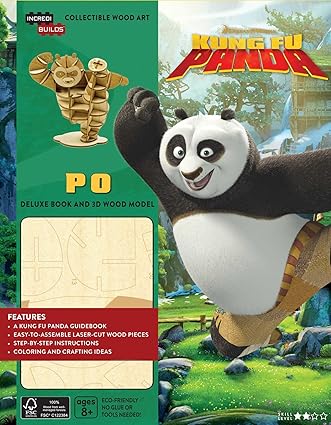 IncrediBuilds: DreamWorks: Kung Fu Panda Deluxe Book and Model Set Hardcover Children's Books Happier Every chapter