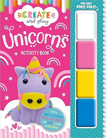 Create and Play Unicorns Activity Book Paperback Children's Books Happier Every Chapter   