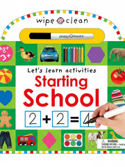 Wipe Clean: Starting School Board book  6 Jan. 2015 by Roger Priddy (Author)