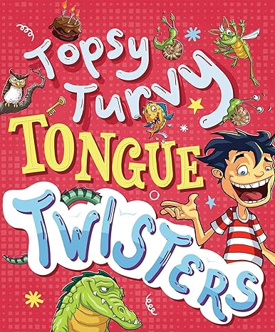 Topsy-Turvy Tongue Twisters & More Paperback Children's Books Happier Every Chapter   