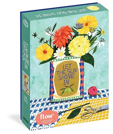 Let the Sun Shine In 1,000-Piece Puzzle: (Flow) for Adults Families Picture Quote Mindfulness Game Gift Jigsaw 26 3/8” x 18 7/8” (Workman Jigsaw Puzzles) Puzzle Children's Books Happier Every Chapter   