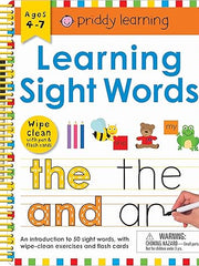 Wipe Clean: Learning Sight Words: Includes a Wipe-Clean Pen and Flash Cards! (Wipe Clean Learning Books) Spiral-bound