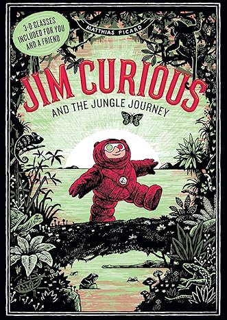 Jim Curious and the Jungle Journey: A 3-D Voyage Into the Jungle Hardcover Children's Books Happier Every Chapter   