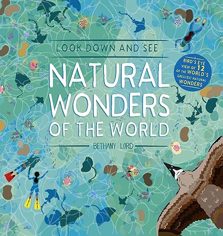 Look Down and See Natural Wonders of the World: A Bird's Eye View of 12 of the World's Greatest Natural Wonders Hardcover Children's Books Happier Every Chapter   