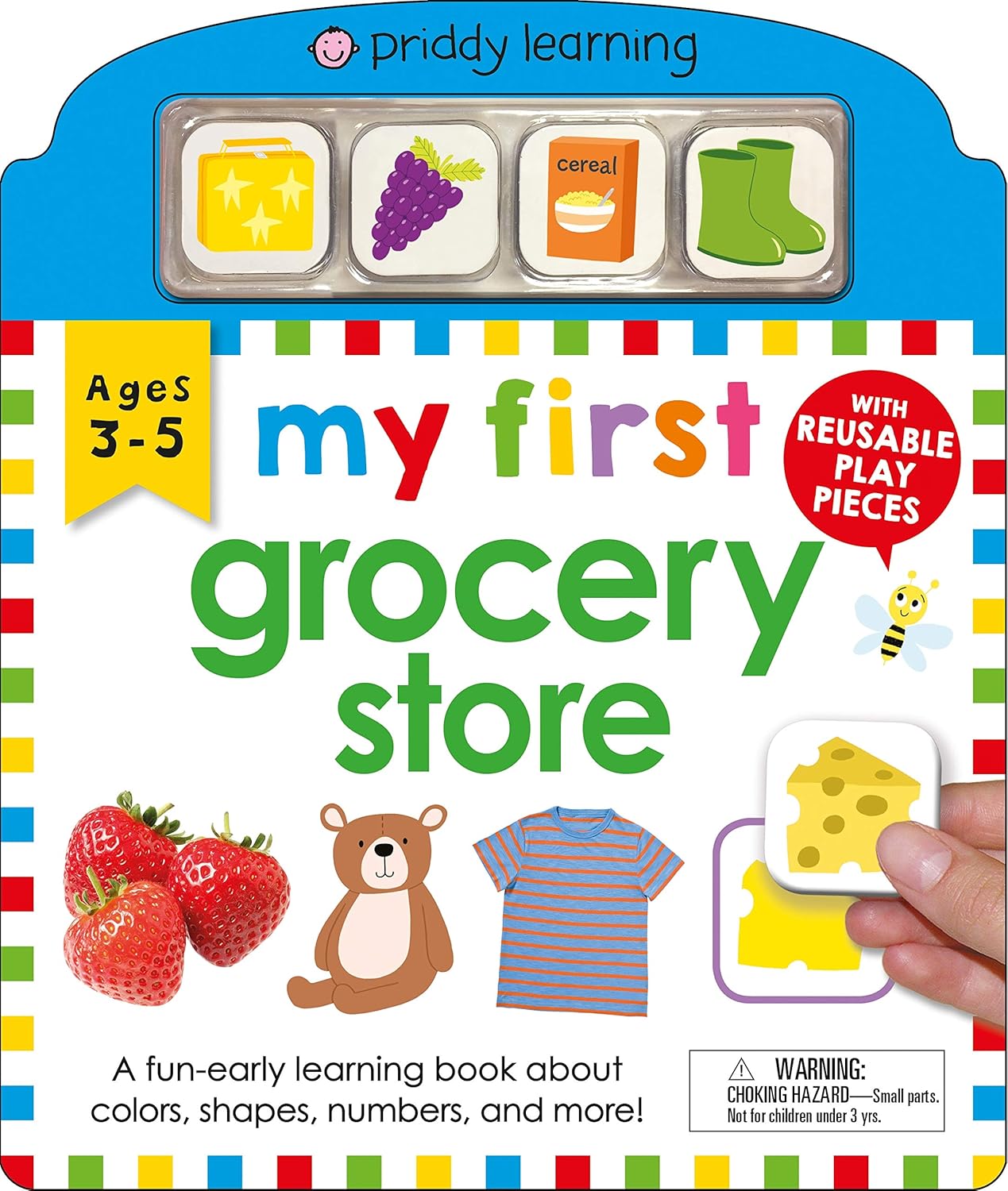 My First Play and Learn: Grocery Store: A Fun Early Learning Book about colors, shapes, numbers, and more Board book – May 5, 2020 by Roger Priddy (Author)