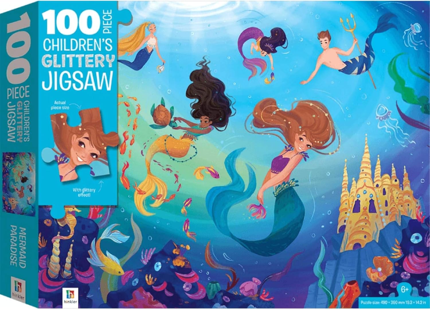 100-piece Children's Jigsaw With Treatments Mermaids by Hinkler Pty Ltd Paperba