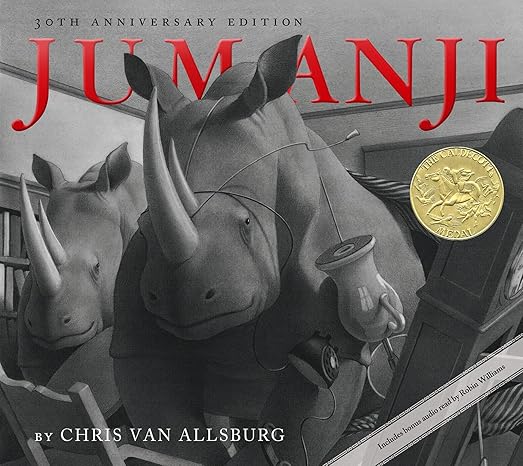 Jumanji 30th Anniversary Edition: A Caldecott Award Winner Hardcover Children's Books Happier Every Chapter   