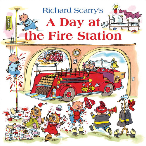 A Day at the Fire Station Paperback Children's Books Happier Every Chapter   