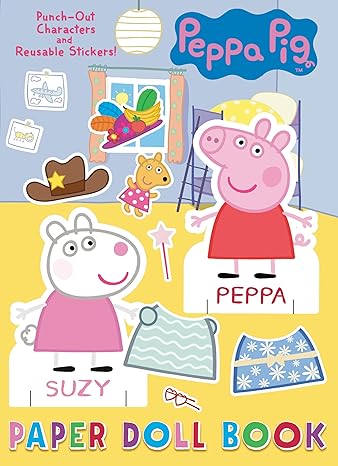 Peppa Pig Paper Doll Book (Peppa Pig) Paperback Children's Books Happier Every Chapter   