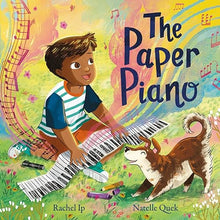 Load image into Gallery viewer, The Paper Piano: An inspirational picture book for music lovers Hardcover Happier Every Chapter
